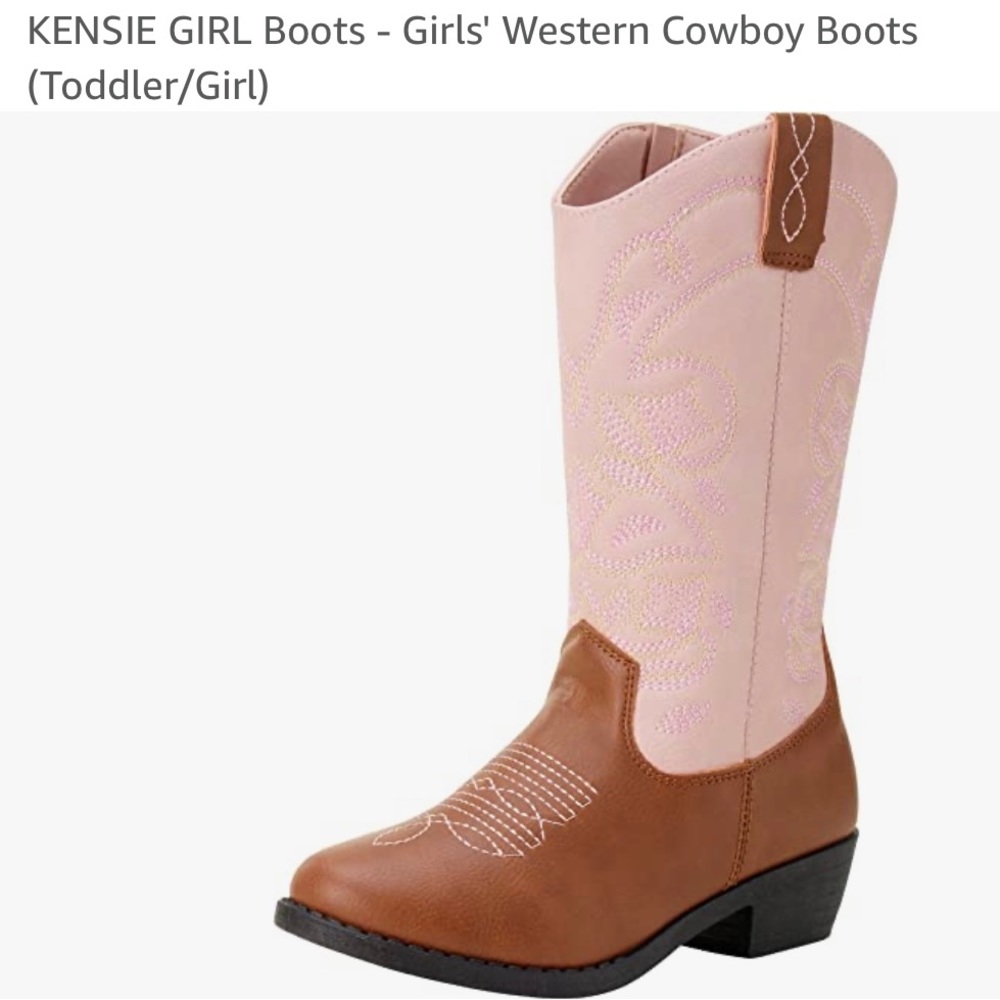 Pink toddler cowboy boots